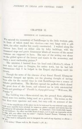 Chapter II. Residence at Tashilhunpo