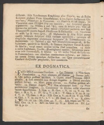 Ex Dogmatica