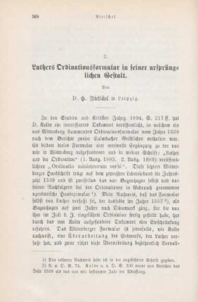 168-180 Luthers Ordinationsformular in seiner ursprünglichen Gestalt