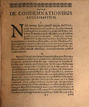 Discursus theol. de anathematismis seu condemnationibus ecclesiasticis
