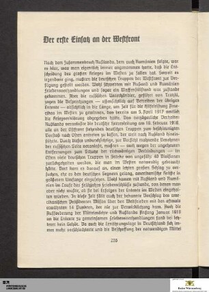 Einsatz an der Westfront