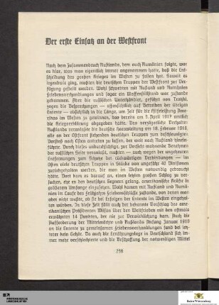 Einsatz an der Westfront