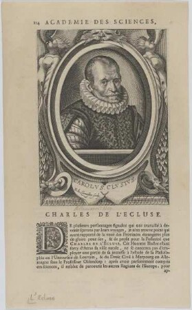 Bildnis des Charles de L'Ecluse