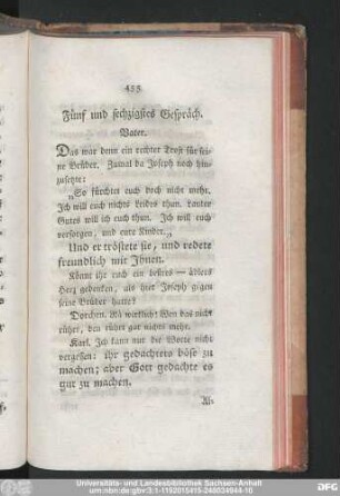 Fünf und sechzigstes Gespräch.