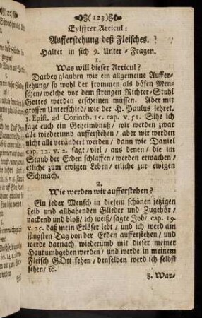123-129, 11. Aufferstehung deß Fleisches