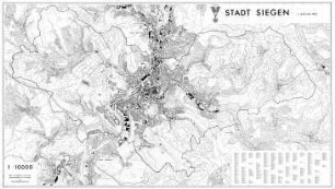 Karte der Stadt Siegen