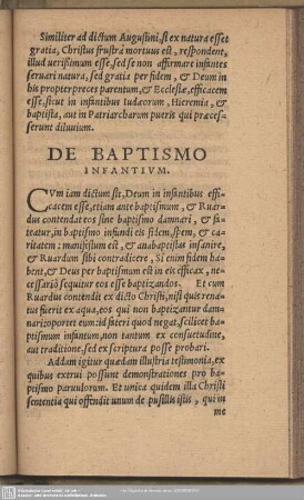 De Baptismo Infantium
