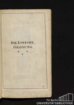 Die ionische Ordnung