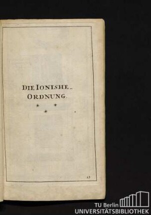 Die ionische Ordnung