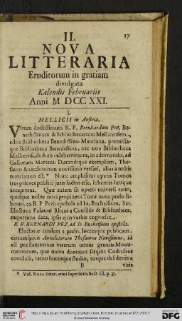 II. Kalendis Februariis