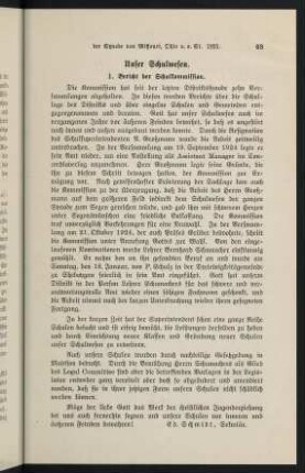 63-68, Unser Schulwesen