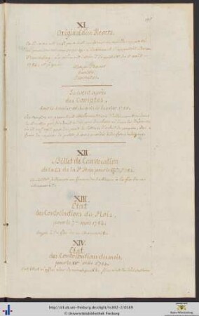 XII. Billet de Convocation.