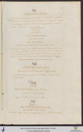 XII. Billet de Convocation.