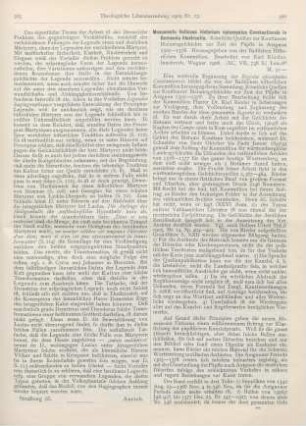 386-388 [Rezension] Monumenta vaticana historiam episcopatus constantiensis in Germania illustrantia