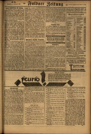 Zweite Ausgabe vom Mittwoch, den 14. Februar 1923.