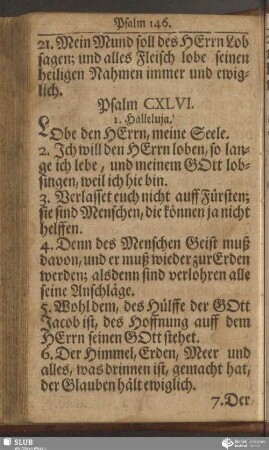 Psalm CXLVI