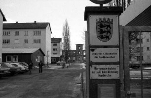 Zentrale Anlaufstelle des Landes Baden-Württemberg für Asylbewerber in der Wolfartsweierer Straße 5
