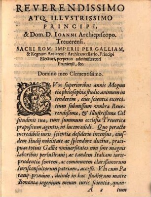 Theses ex L. Imperium, Dig: de iurisdictione om. iud. desumptae