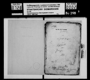 Vermögensübergabe des Josef Hermann in Inneringen an seinen Sohn Johannes