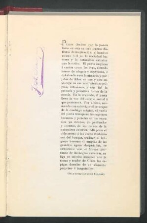 [Sobre poesía]