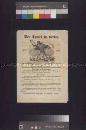 Satirische Zeitschrift: Der Teufel in Berlin, Nr. 3; 1848