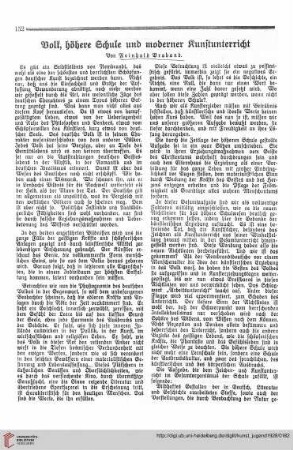 N.F. 8.1928 S. 152-153: Volk, höhere Schule und moderner Kunstunterricht
