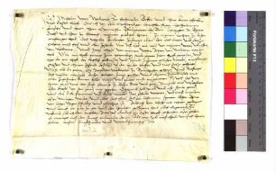 Lehenrevers des Wilhelm von Woellwarth zu Hohenroden gegen Propst Heinrich zu Ellwangen um Killingen, die Höfe Rötenberg (Rettenberg) und Eglof, Baiershofen und Röthardt