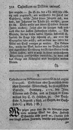 Catholicon ou dictionnaire universel de la langue françoise.