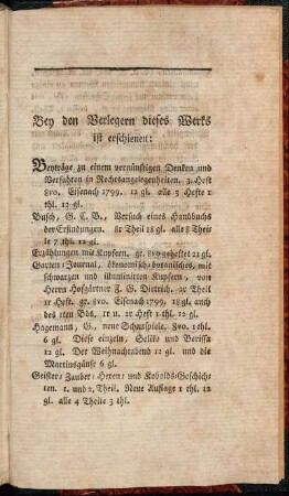 Bey den Verlegern dieses Werks ist erschienen: