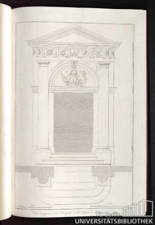 Porta maggiore nel Prospetto della Chiesa di S. Giorgio dei Greci