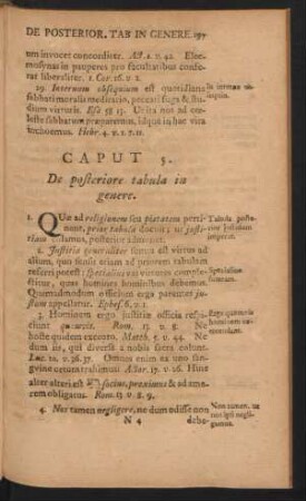 Caput 5. De posteriore tabula in genere.