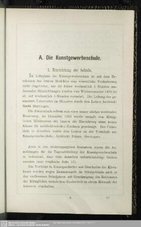 A. Kunstgewerbeschule