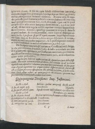 Quinquaginta Decisiones Imp. Iustiniani.