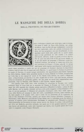 Ser.2: Le maioliche dei della Robbia nella provincia di Pesaro-Urbino