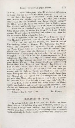 413-416 Selbstberichtigung