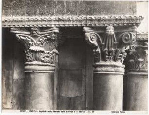San Marco, Venedig: Kapitelle der Fassade (12 Jh.)