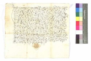 Hans Sawerlein zu Adlatzfurt, Gefängnis; Siegel: Berchtold Horneck von Hornberg.