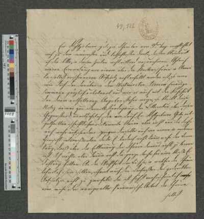 Brief an Christian Friedrich Wurm