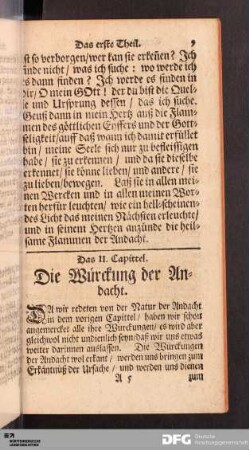 Das II. Capittel.
