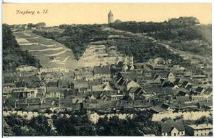 Freyburg an der Unstrut. Blick auf Freyburg