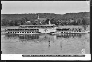 Dresden-Hosterwitz, Dampferfahrt auf der Elbe