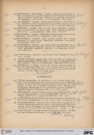 Fayence (Nr. 753-855)