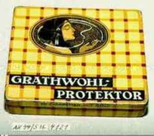 Blechdose für 20 Stück Zigaretten "GRATHWOHL-PROTEKTOR"