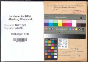 Entnazifizierung Fritz Iltisberger , geb. 11.02.1896 (Arbeiter)