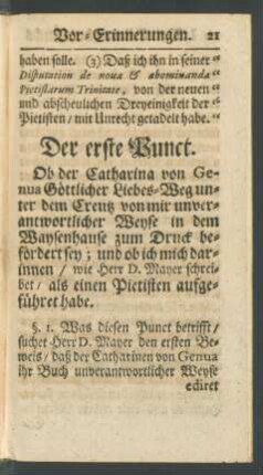 Der erste Punct
