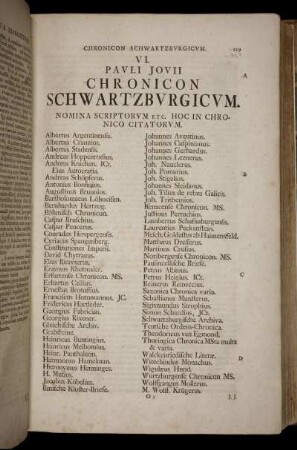 Nomina Scriptorum etc. Hoc In Chronico Citatorum.