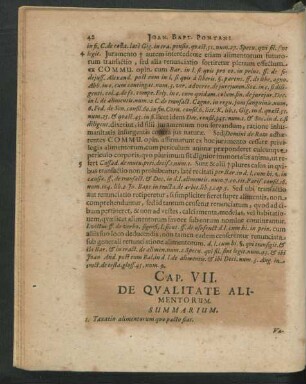 Cap. VII. De Qualitate Alimentorum.