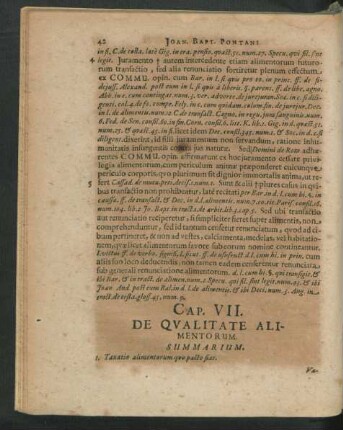Cap. VII. De Qualitate Alimentorum.