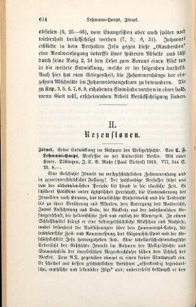 614-616 [Rezension] Lehmann-Haupt, Carl Friedrich, Israel