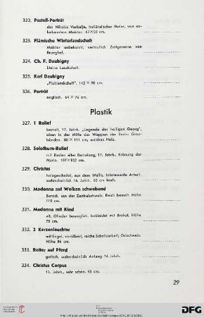 Plastik (Nr. 327-352)